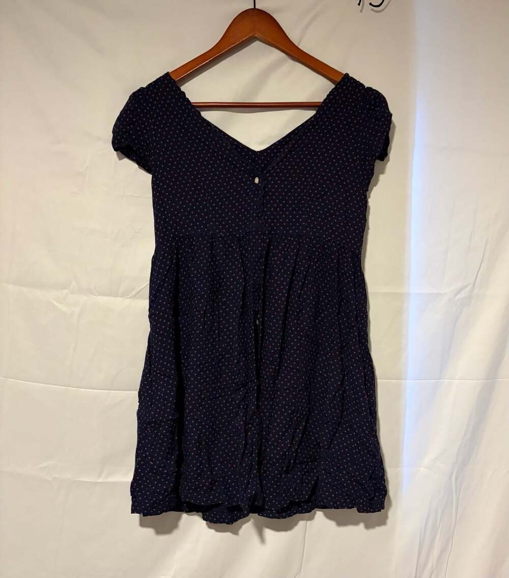 Denim & Supply Ralph Lauren Navy Blue Star Print Babydoll Dress
